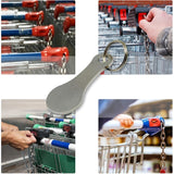 Mini Aluminum Alloy Key Ring Shopping Trolley Tokens - Small Keychain for Grocery Shopping Cart, 2 Pcs Silvery In Australia - Darrahopens