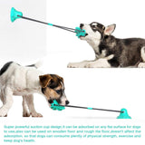 Dog Chew Toy with Suction Cup for Aggressive Chewers, Puppy Training Treats Food Dispensing Toothbrush Pet Teeth Cleaning Rope In Australia - Darrahopens