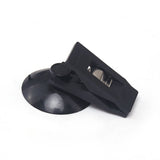 2 Pack Black Suction Cup Clips Round Suction Cup Holder Multiple Purpose Card Clamp for Car Business Card Kitchen Office Home