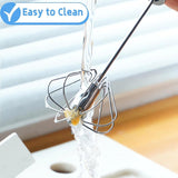 Steel Semi-Automatic Whisk,Egg Whisk Hand Push Rotary Whisk Blender, Hand Push Mixer Stirrer Tool,Whisks for Cooking Kitchen Home In Australia - Darrahopens