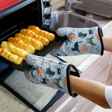 Oven Mitts Professional Heat Resistance Kitchen Oven Soft Cotton Gloves for Grilling Cooking Microwave BBQ Baking, 2pcs with Soft In Australia - Darrahopens