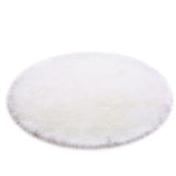 Round Fur Rug Fluffy Area Rug for Bedroom,White Faux Fur Rug Circle Rug for Kids Room, Cute Princess Castle Nursery Rug,Plush Shag In Australia - Darrahopens