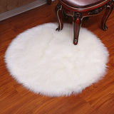 Round Fur Rug Fluffy Area Rug for Bedroom,White Faux Fur Rug Circle Rug for Kids Room, Cute Princess Castle Nursery Rug,Plush Shag In Australia - Darrahopens