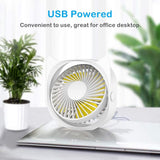 USB Desk Fans Small Quiet-Mini Cute Desktop Fan USB Powered 3 Wind Speeds 360° Rotatable Little Portable Personal Table Fans Fast In Australia - Darrahopens