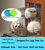 Pet Food Can Cover Silicone Can Lids for Dog and Cat Food(Universal Size,One fit 3  Size Food Cans),Blue and Green In Australia - Darrahopens