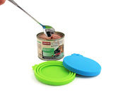 Pet Food Can Cover Silicone Can Lids for Dog and Cat Food(Universal Size,One fit 3  Size Food Cans),Blue and Green In Australia - Darrahopens