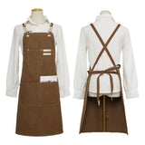 Apron Water Resistant Canvas Cross Back Adjustable Apron for Men Women  Adjustable Plus Size Canvas Apron with Pockets In Australia - Darrahopens