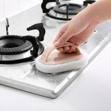 Kitchen Sponge Cleaning Sponge with Plastic Handle, All Purpose Brush Scrubber for Dishes, Non-Stick Pans, Bathroom- 2 Colors