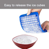 Silicone Mini Ice Cube Trays 2 Pack, 160 Small Ice Cube Molds Easy Release Crushed Ice Cube for Chilling Cocktail
