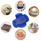 Silicone Mini Ice Cube Trays 2 Pack, 160 Small Ice Cube Molds Easy Release Crushed Ice Cube for Chilling Cocktail