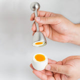 Stainless Steel Egg Cracker Topper Cutter Egg Cracker Opener Shell Separator Remover Egg Cutting Tool for Hard Soft Boiled Eggs In Australia - Darrahopens