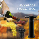 Wine Saver with 2 Vacuum Stoppers, Wine Stopper, Wine Preserver, Reusable Bottle Sealer Keeps Wine Fresh,Ideal Wine Accessories In Australia - Darrahopens