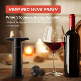 Wine Saver with 2 Vacuum Stoppers, Wine Stopper, Wine Preserver, Reusable Bottle Sealer Keeps Wine Fresh,Ideal Wine Accessories In Australia - Darrahopens