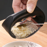 Garlic Grater Hand Press Tool Stainless Steel Non-Slip Handle Grip Grater Pressing Smashing Gadget For Grating Garlic Cheese