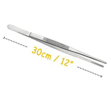 2Pcs 12-Inch Tweezer Tongs,Kitchen Tweezer Tongs,Extra-Long Stainless Steel Tweezers Tongs,Long Food Tongs with Precision Serrated In Australia - Darrahopens