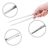 2Pcs 12-Inch Tweezer Tongs,Kitchen Tweezer Tongs,Extra-Long Stainless Steel Tweezers Tongs,Long Food Tongs with Precision Serrated In Australia - Darrahopens
