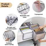 Wardrobe Clothes Organizer, Drawer Organizer for Clothing, Closet Organizers and Storage, Drawer Dividers for Mesh Separation