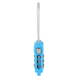 Password Lock, Customs Security Lock with 3-Digit Password Bag Lock(Blue)Re-settable Combination with Alloy Body In Australia - Darrahopens