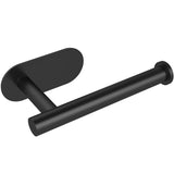 Adhesive Toilet Paper Holder,Black Toilet Paper Holders,Wall Mount Tissue Holder for Bathroom,Stainless Steel Toilet Roll Holder