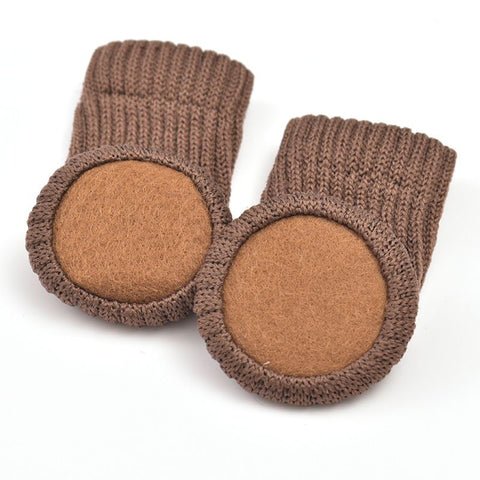 4 pcs Knitting Wool Furniture Socks Chair Leg Socks Furniture Sliders That Protect Hardwood Floors from Scratches Socks Gifts