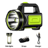 Camping Lantern Rechargeable Flashlight, Portable LED Light with USB Cable for Camping, Hiking, Hurricane Emergency