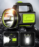 Camping Lantern Rechargeable Flashlight, Portable LED Light with USB Cable for Camping, Hiking, Hurricane Emergency