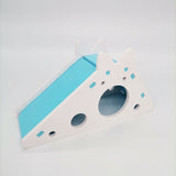 Hamster House with Stair and Slides Odorless Wooden Home DIY Hideout Exercise Toys Living for Squirrels Gerbils Hamsters