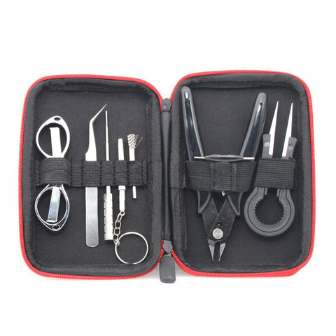 DIY Home Repair Tool Kit, Ceramics Tweezers,Diagonal Pliers,Folding Scissors, Brush, Screwdrivers with A Carrying Zipper Case In Australia - Darrahopens