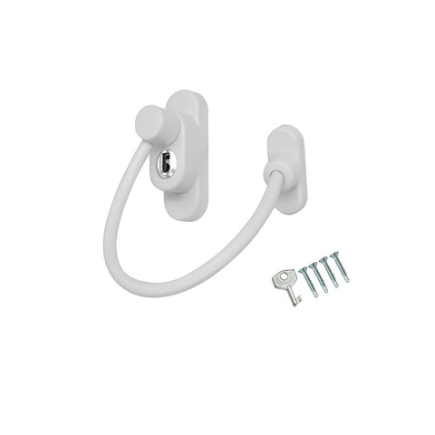 window locks,window restrictor,Lockable Window Restrictor With Keys And Screws,Window & Door Cable Restrictor Security Lock In Australia - Darrahopens