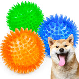 Squeaky Balls for Dogs Small,Fetch Balls for Dogs Rubber 3 Pack Bright Colors Puppy Toys Dog Toy Balls Dog Squeaky Toys Spike Ball In Australia - Darrahopens