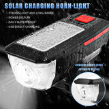 Bicycle headlamp,Charging Bike Light Bicycle Bell Horn Lamp Bike Flashlight Bike Front Light USB/Solar-Charged Rechargeable In Australia - Darrahopens