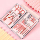 Nail Clippers for Men Women,18 In 1 Stainless Steel Nail Kit Professional Manicure Pedicure Kit Nail Scissors Cuticle Trimmer Nail
