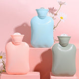 Rubber Hot Water Bottle 500ml ，Great for Pain Relief, Hot and Cold Therapy for Adults or Kids (3pcs Different colors)