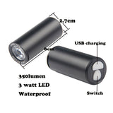 Tail Lights Bike Light LED Bike Headlight Bike Front Light Bike LED Glass Bottles Cycling Bike Rear （black） In Australia - Darrahopens