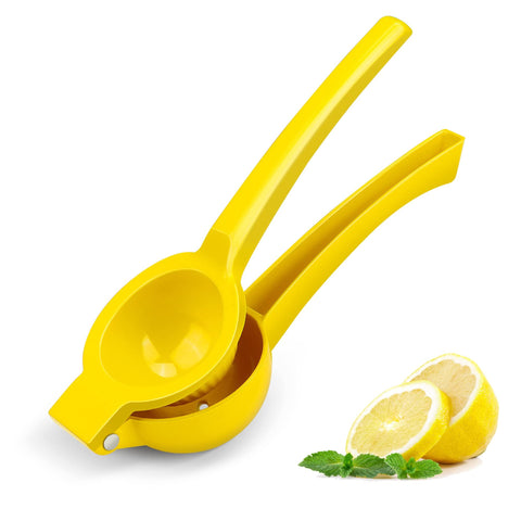 Yellow Lemon Squeezer -  Metal Manual Hand Juicer Tool, Lemon & Lime Squeezer,Kitchen Tools for citrus juicer & Dishwasher Safe