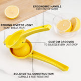 Yellow Lemon Squeezer -  Metal Manual Hand Juicer Tool, Lemon & Lime Squeezer,Kitchen Tools for citrus juicer & Dishwasher Safe In Australia - Darrahopens