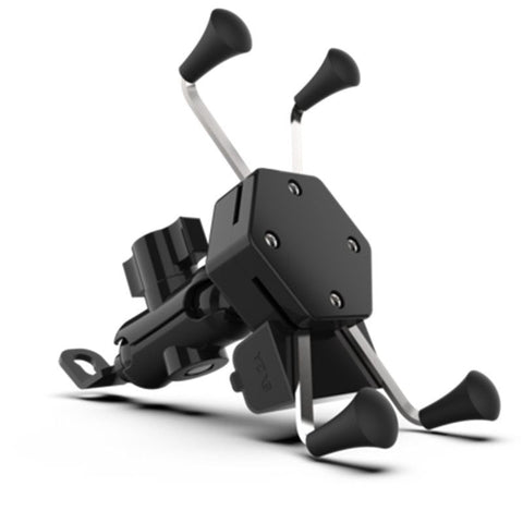 Shelf Motorcycle Scooter X-Type Mobile Phone Holder Bracket Source Navigation with Waterproof Switch （black） In Australia - Darrahopens