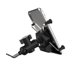 Shelf Motorcycle Scooter X-Type Mobile Phone Holder Bracket Source Navigation with Waterproof Switch （black） In Australia - Darrahopens