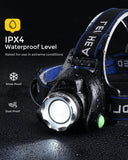 Headlamp Flashlight,Waterproof T004 Headlight with 4 Modes and Adjustable Headband, Perfect for Camping, Hiking,Outdoors,Hunting In Australia - Darrahopens
