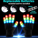 Gloves Girls Boys Toys Age 3-12 Years Old Light Up Gloves for Kids stocking stuffers Halloween Christmas Birthday Parties （a pair） In Australia - Darrahopens