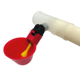 Automatic Drinking Bowl for Pigeon and Chicken Quail Drinking Device Chicken Drinking Bowl Drinking （red）
