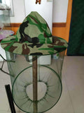 Camouflage Beekeeper Beekeeping Cap Hat with Head Net Mesh  Face Protection Outdoor Fishing Equipment Beekeeping Supplies
