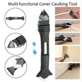 3 in 1 Silicone Caulking Tools, Glass Glue Angle Scraper, Stainless Steelhead Caulk Remover and Sealant Scraper, for Kitchen