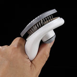 Cat Grooming Brush, Self Cleaning Brushes for Dogs Cats Pet Grooming Brush Tool Gently Removes Loose Undercoat (Grey)