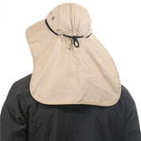 Hat, Wide Fishing Cap with Adjustable Chin Strap and Neck Flap for Outdoor Travel Summer Beach（ Khaki ）