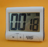 Large Display Kitchen Timer -Digital Timer Magnetic Back Loud Alarm On A Rope Countdown-Countdown Large LCD Display