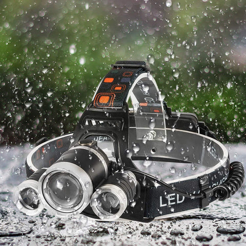 Headlamp Rechargeable LED Head Lamp Super Bright Outdoor Headlight Clips Waterproof Construction Hard Hat Head Light Adults In Australia - Darrahopens
