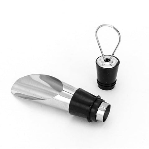 Stainless steel Wine Pourer and Stopper, Wine Pourer Spouts, Wine Bottle Stopper, Wine Preserver, Stopping Pour Spout In Australia - Darrahopens