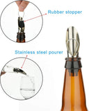 Stainless steel Wine Pourer and Stopper, Wine Pourer Spouts, Wine Bottle Stopper, Wine Preserver, Stopping Pour Spout In Australia - Darrahopens