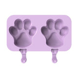Popsicle Molds,2 Pack Silicone Ice Pop Molds 5 Cavities with Lid, Homemade Ice Cream Mold for DIY Ice Cream